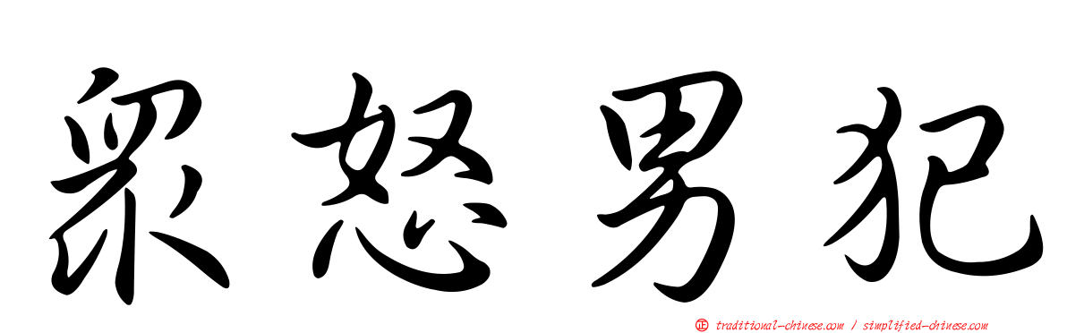 眾怒男犯