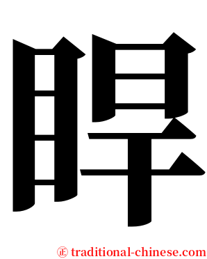 睅 serif font
