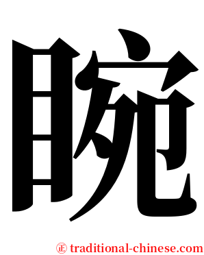 睕 serif font