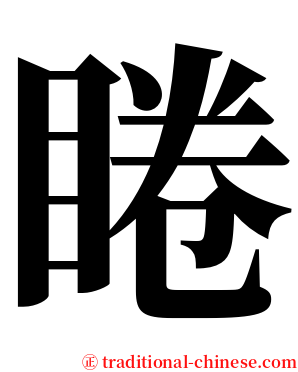 睠 serif font