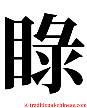 睩 serif font