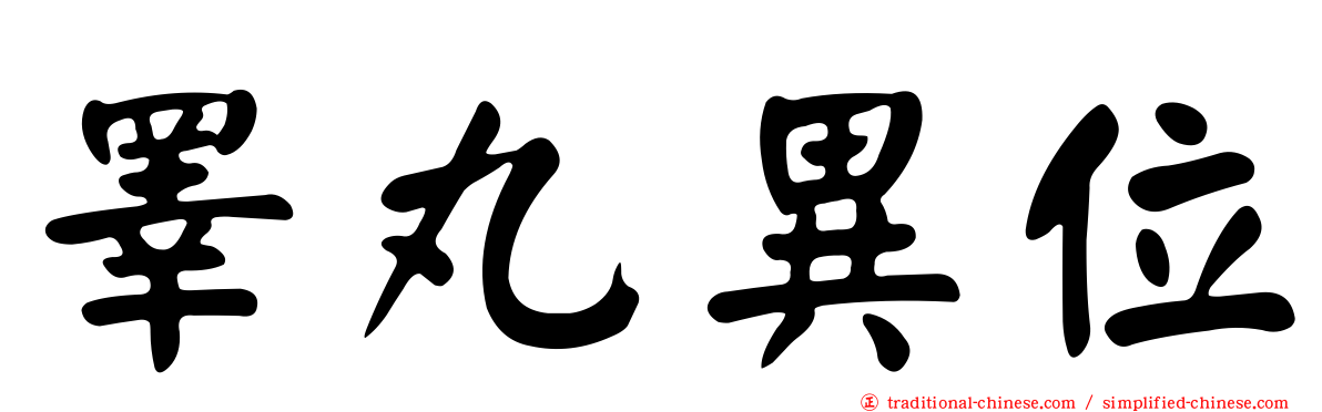 睪丸異位