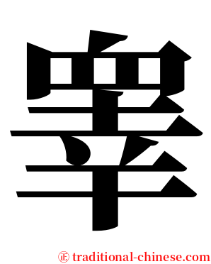 睾 serif font