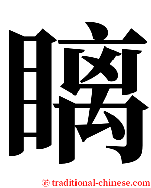 瞝 serif font