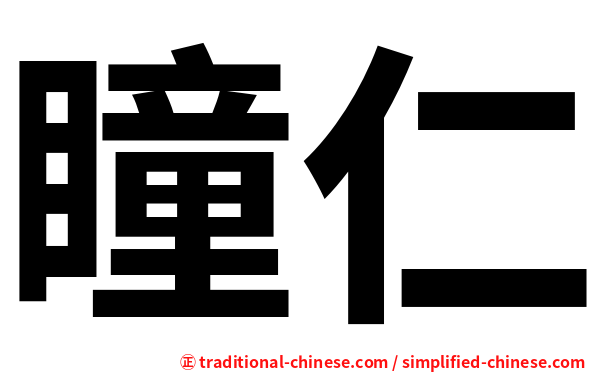 瞳仁