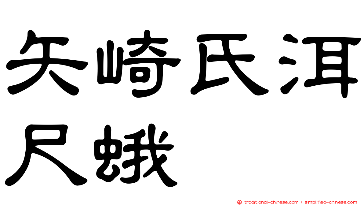 矢崎氏洱尺蛾