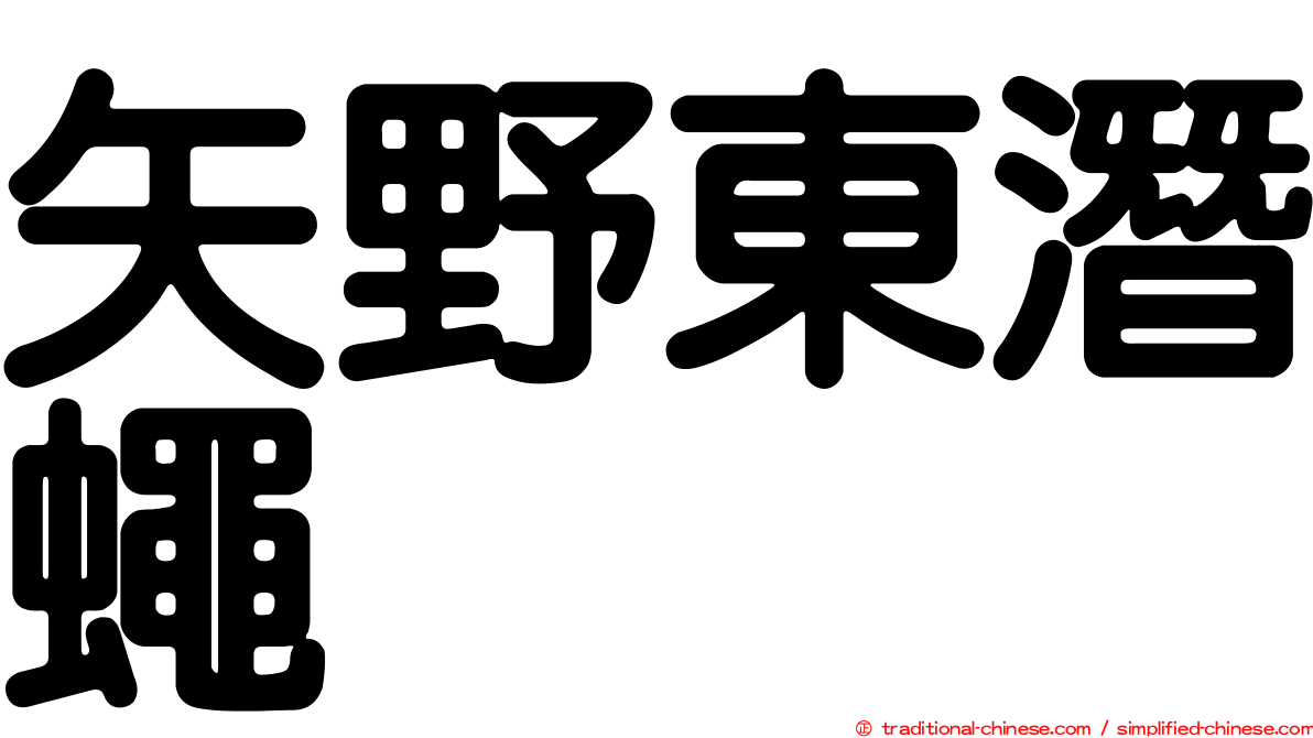 矢野東潛蠅