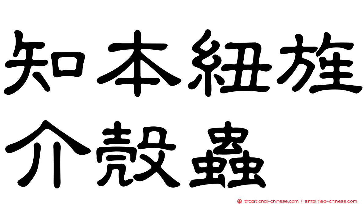 知本紐旌介殼蟲