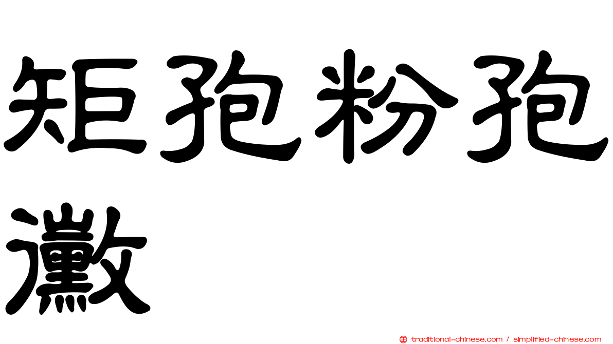 矩孢粉孢黴