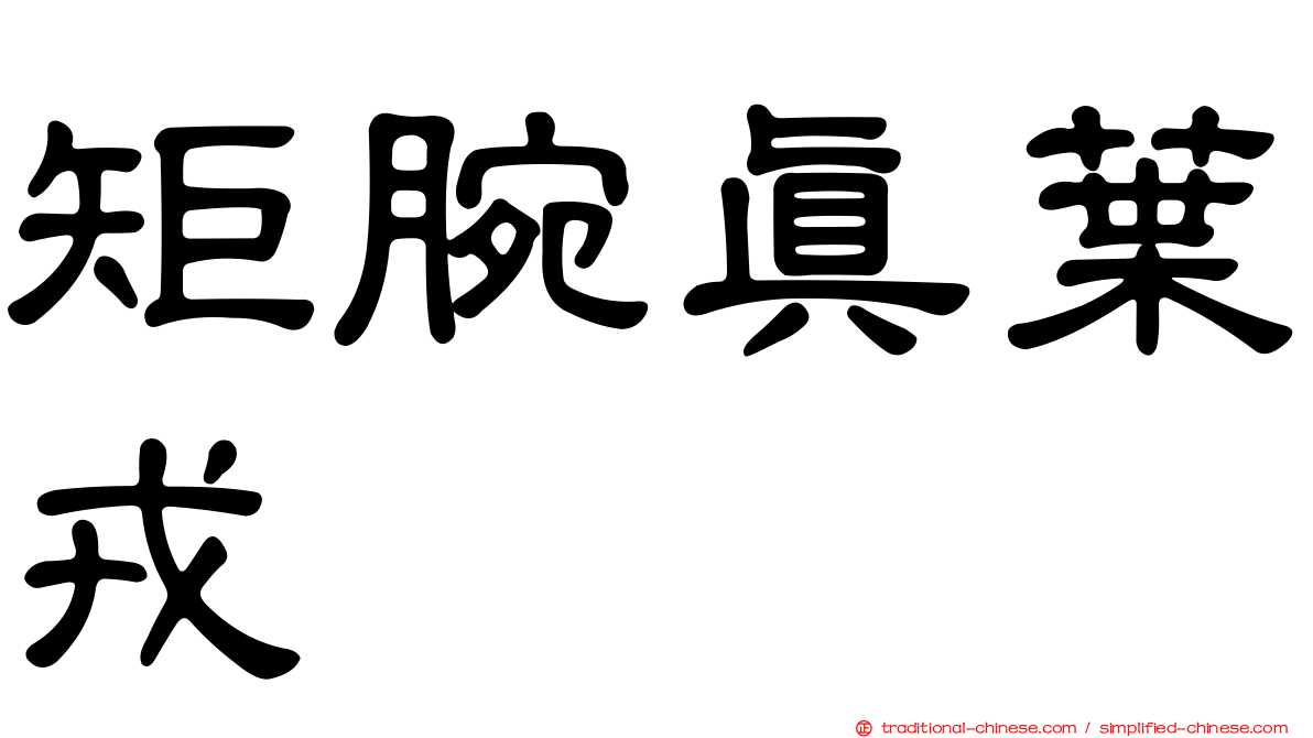 矩腕真葉戎