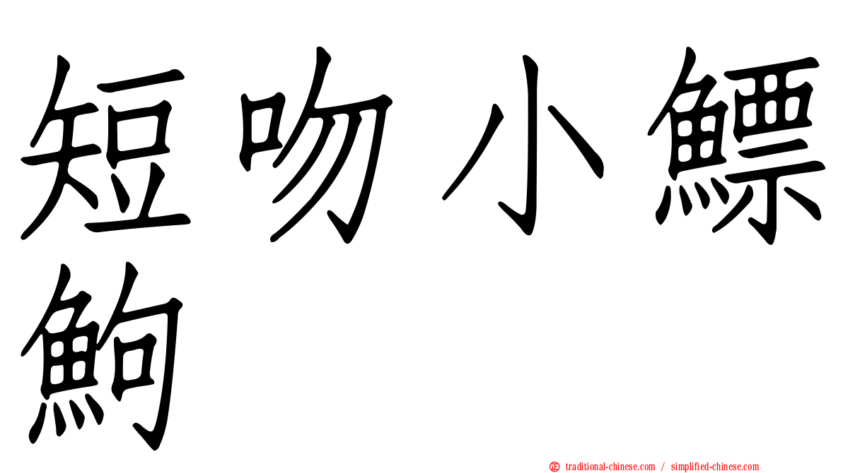 短吻小鰾鮈