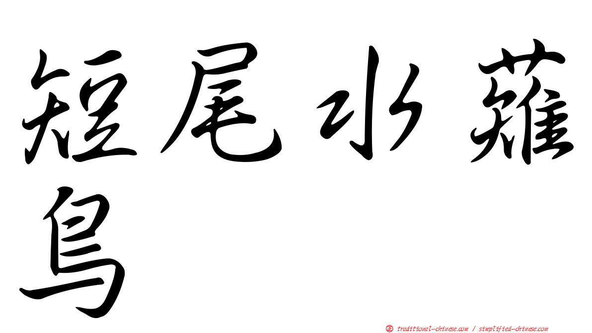 短尾水薙鳥