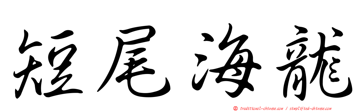 短尾海龍