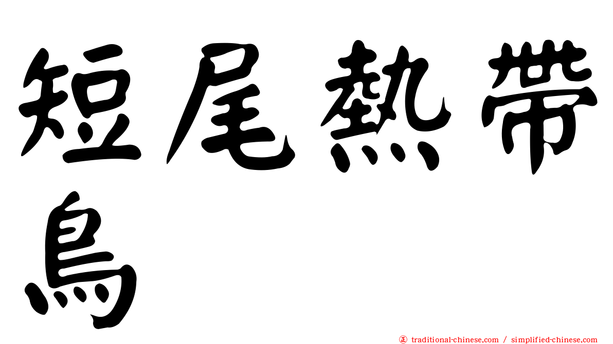 短尾熱帶鳥