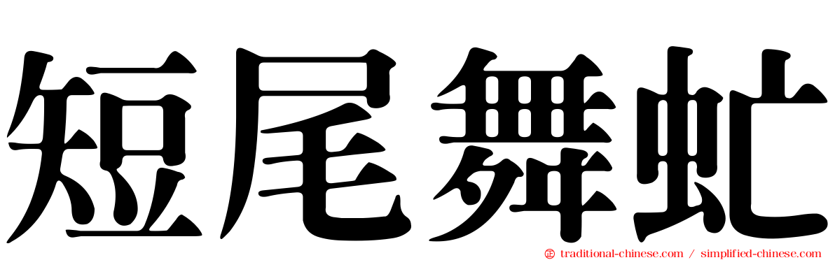 短尾舞虻