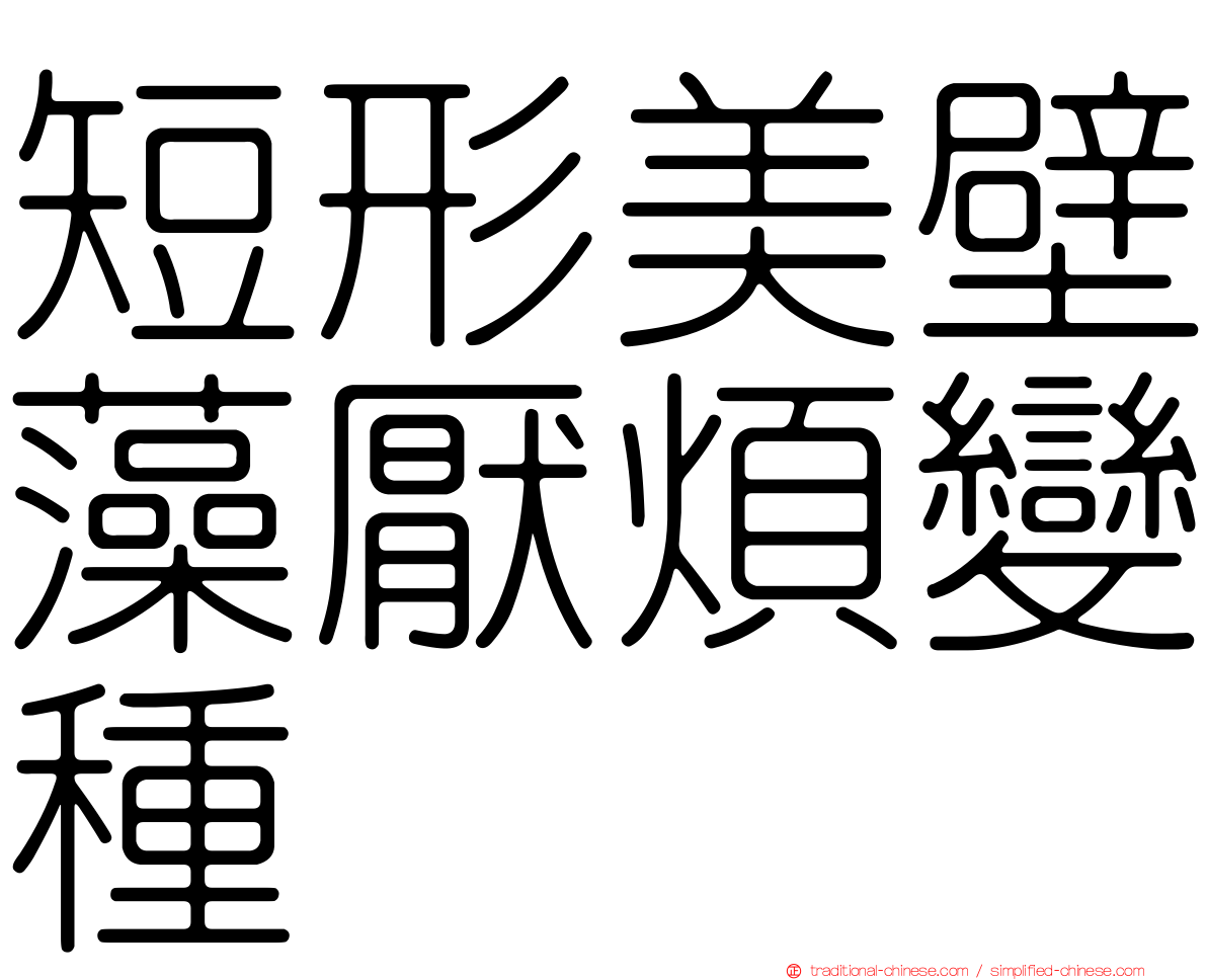 短形美壁藻厭煩變種