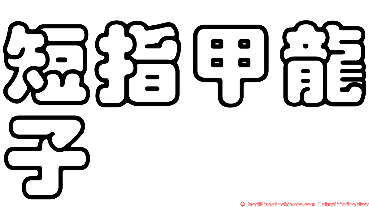 短指甲龍子