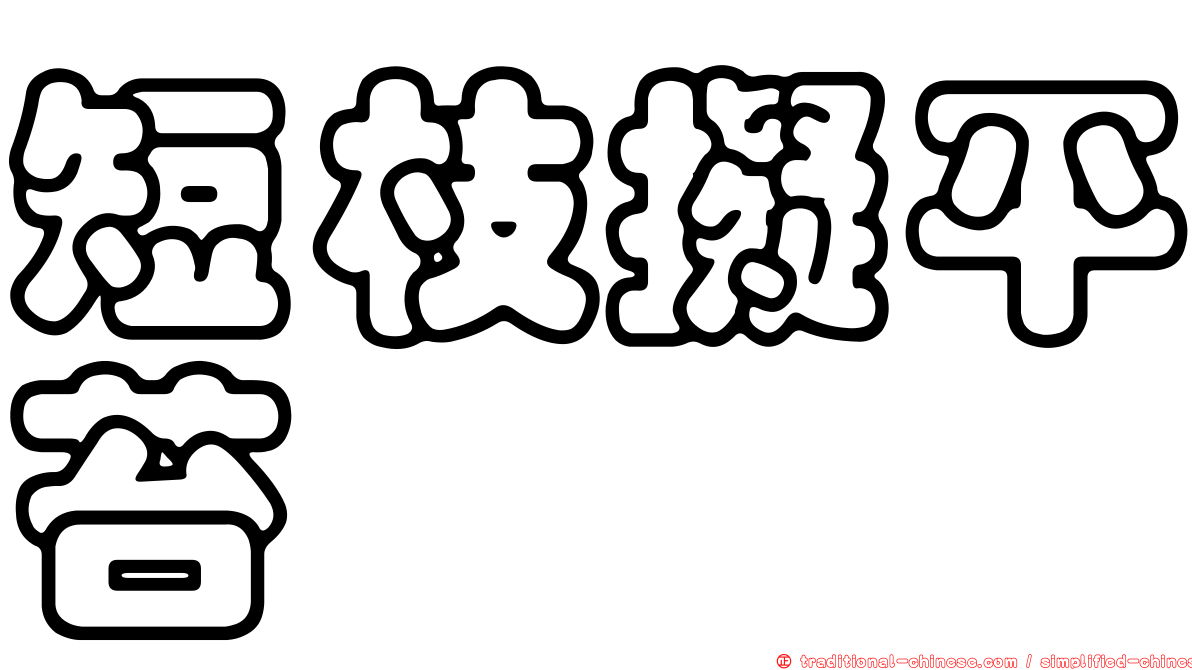短枝擬平苔