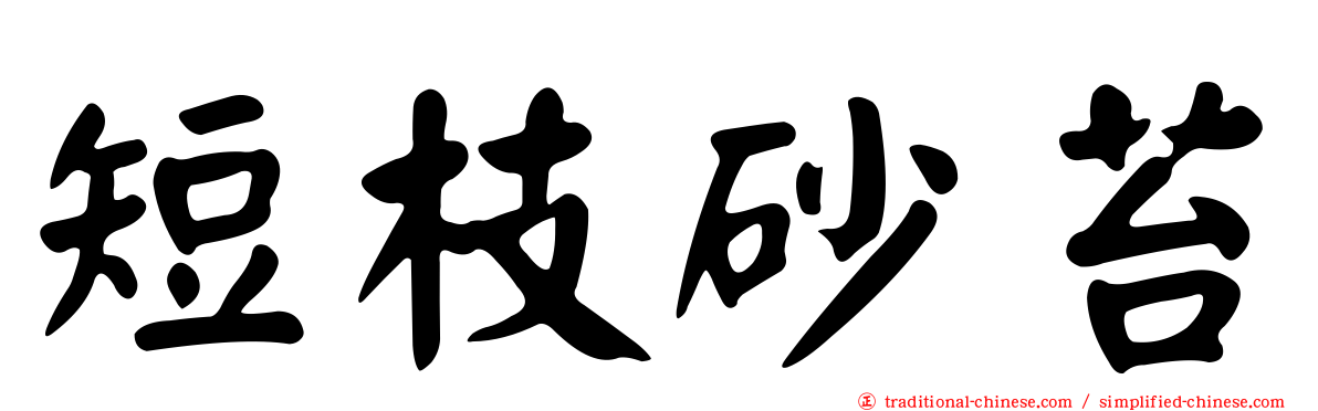 短枝砂苔