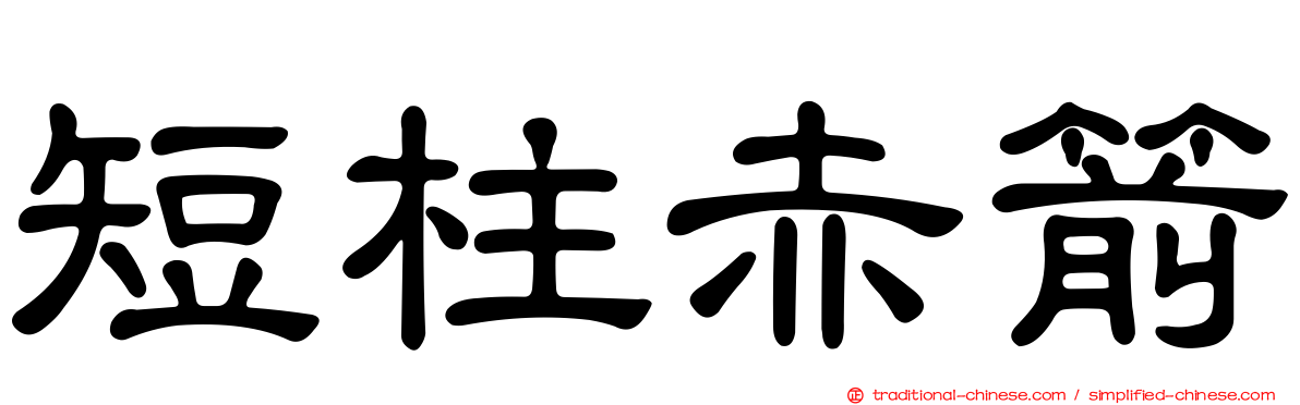短柱赤箭