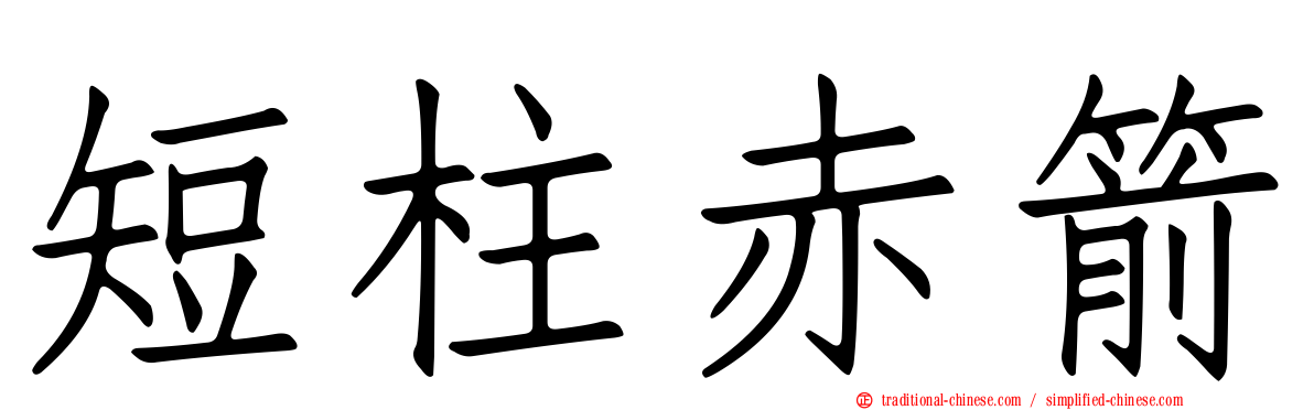 短柱赤箭