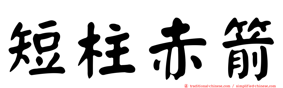 短柱赤箭