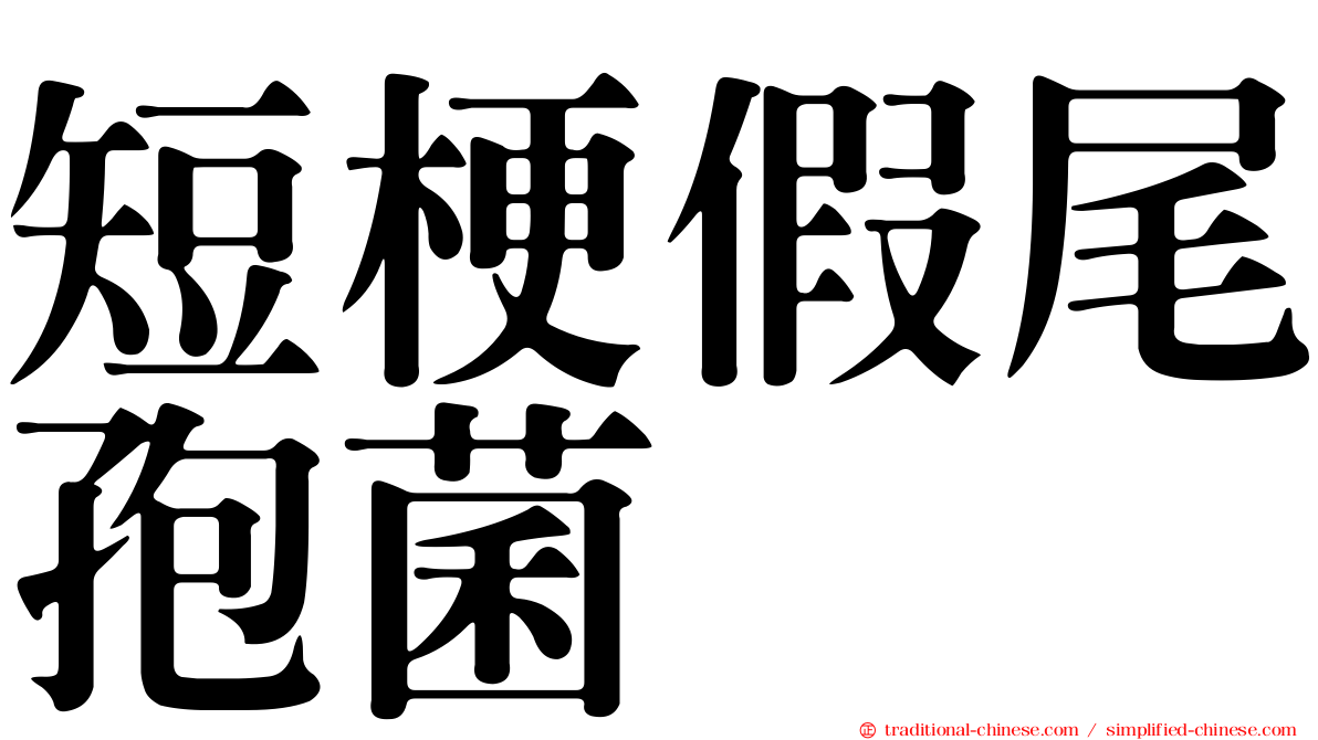 短梗假尾孢菌