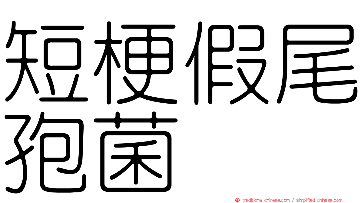 短梗假尾孢菌