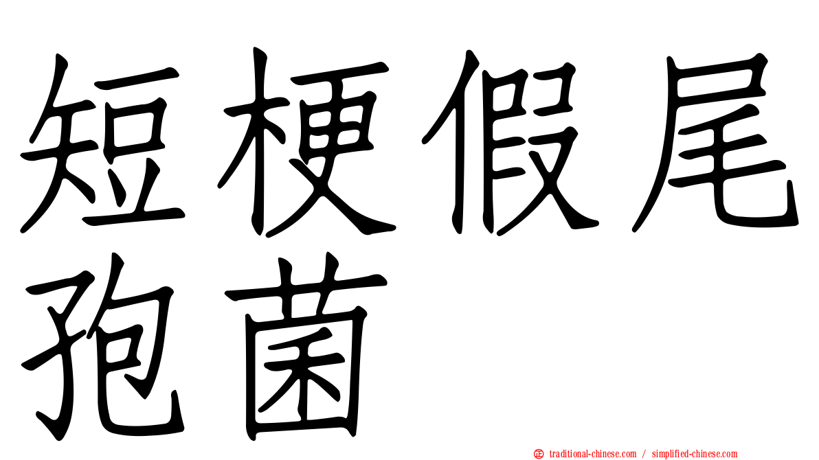 短梗假尾孢菌