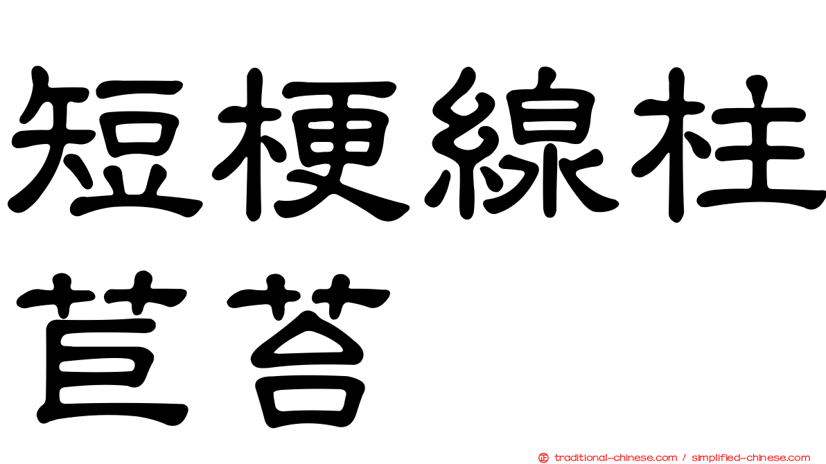 短梗線柱苣苔