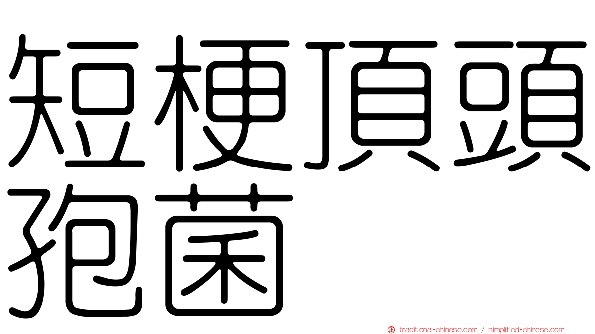 短梗頂頭孢菌