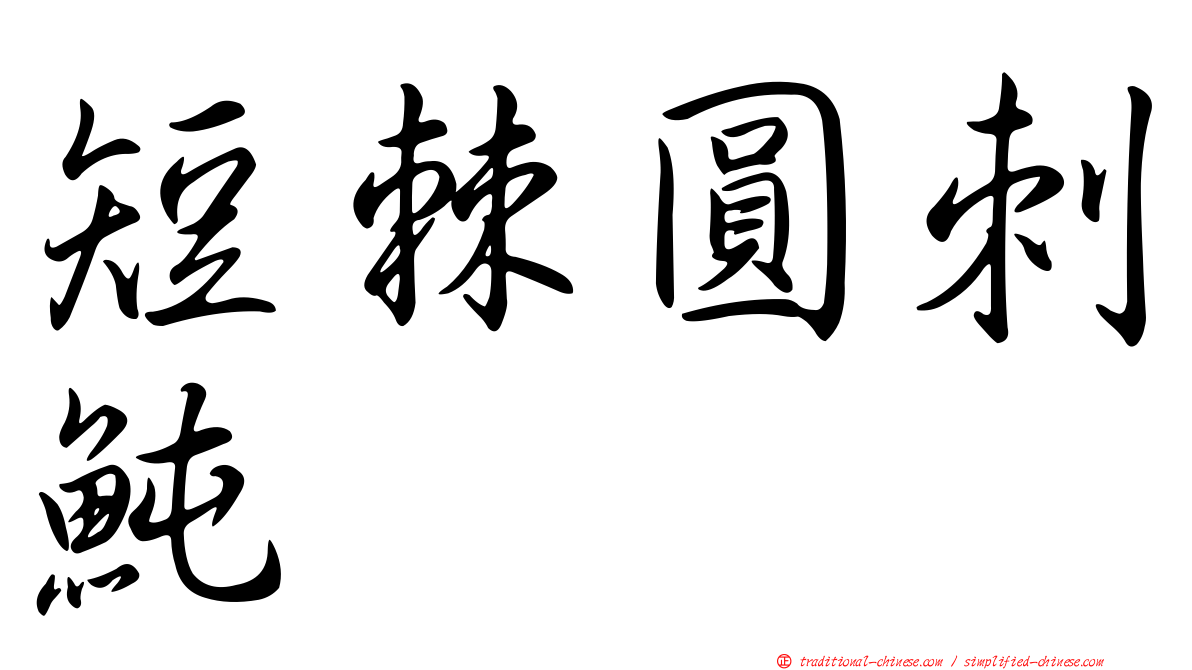 短棘圓刺魨