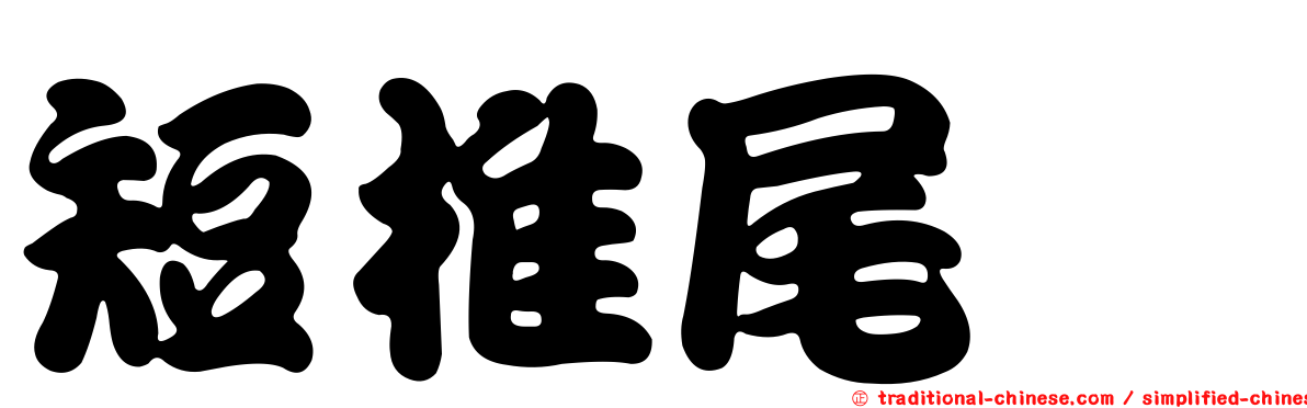 短椎尾鯙