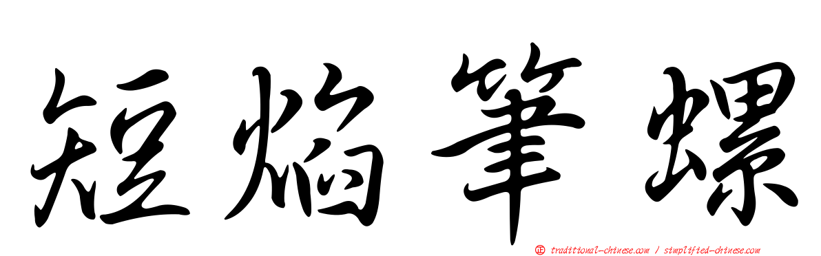 短焰筆螺