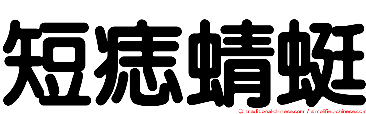 短痣蜻蜓