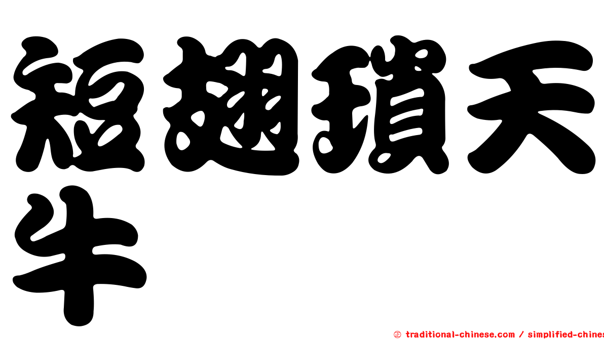 短翅瑣天牛