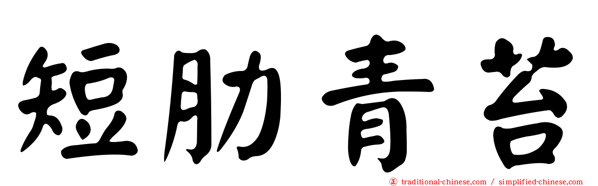 短肋青苔