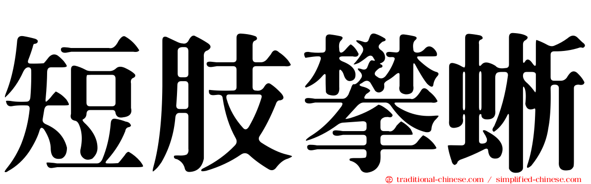 短肢攀蜥