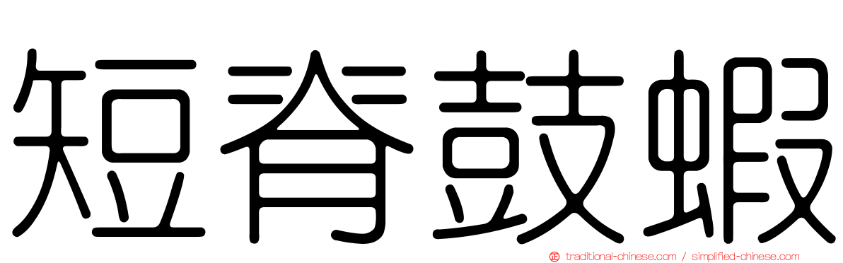 短脊鼓蝦
