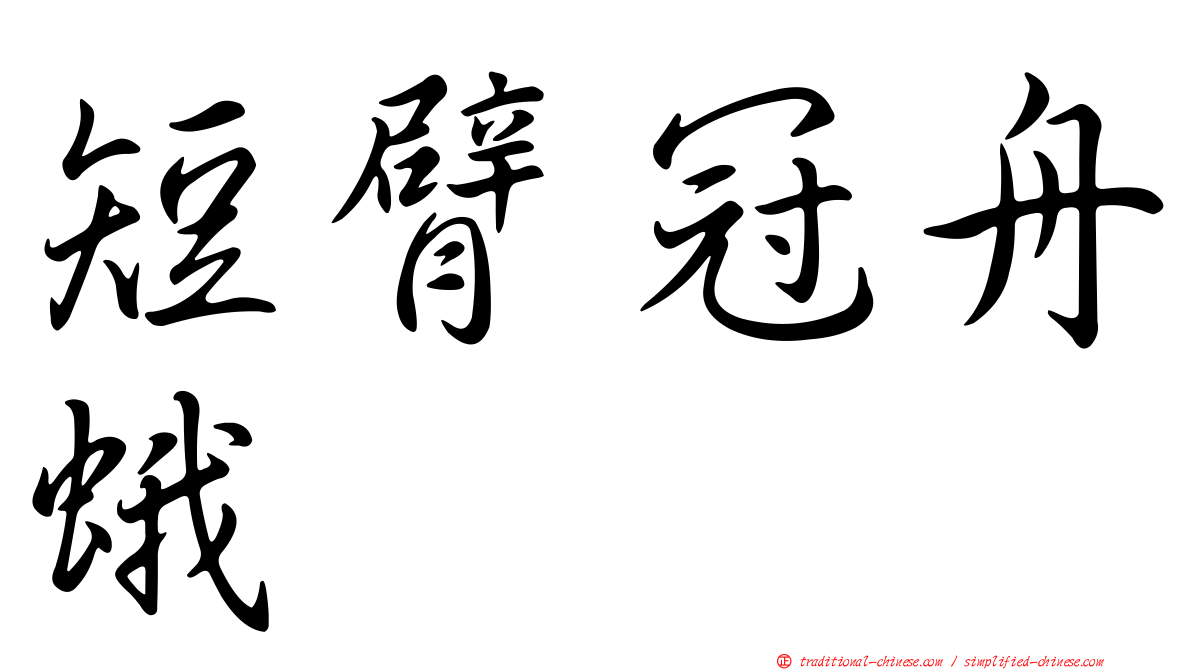 短臂冠舟蛾