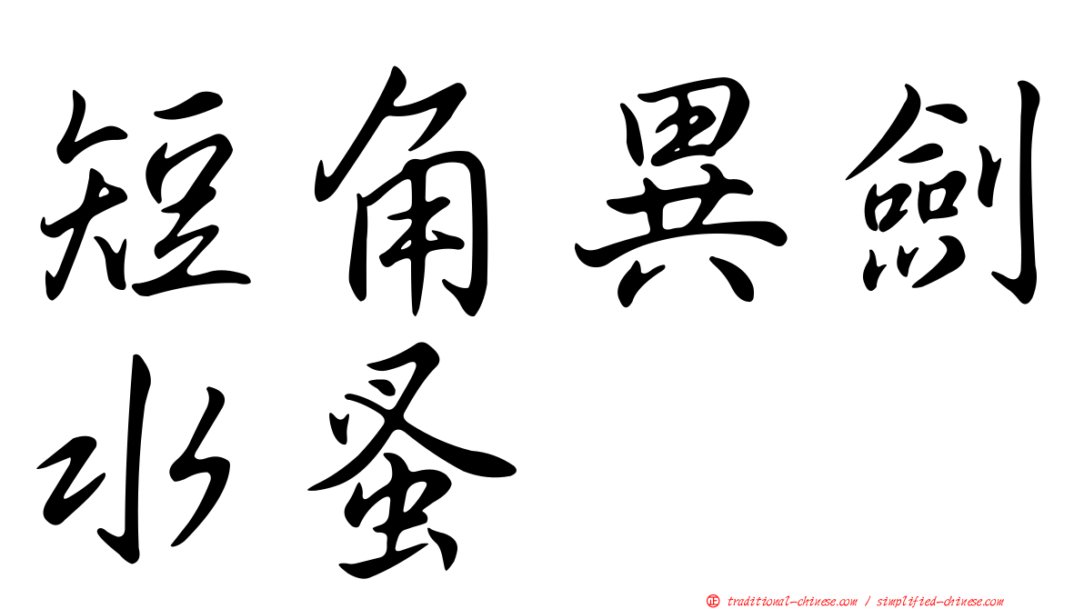 短角異劍水蚤