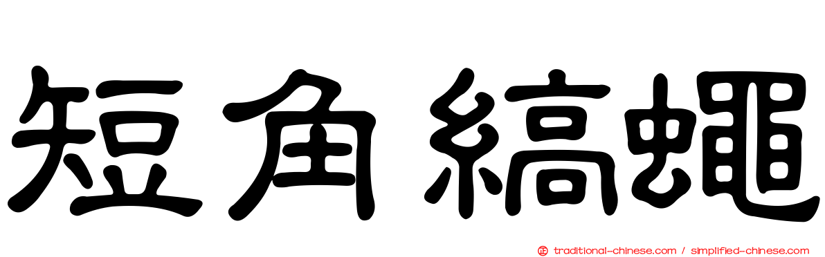 短角縞蠅