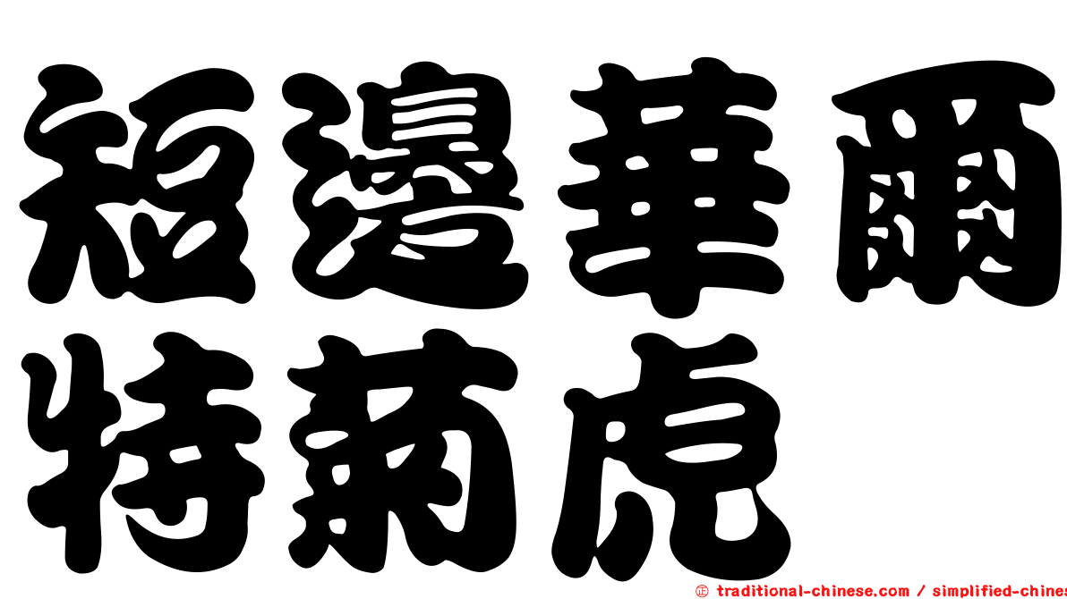 短邊華爾特菊虎
