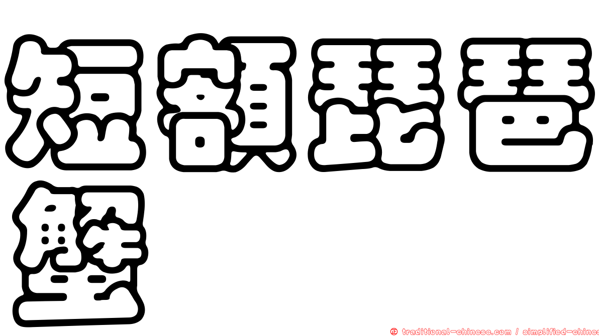 短額琵琶蟹