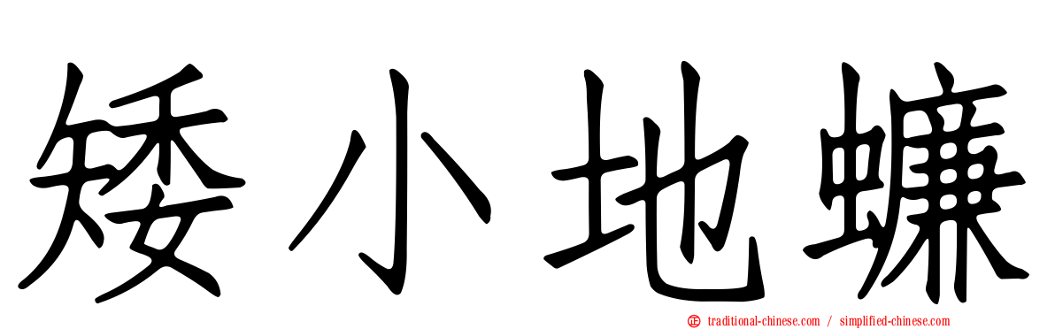 矮小地蠊