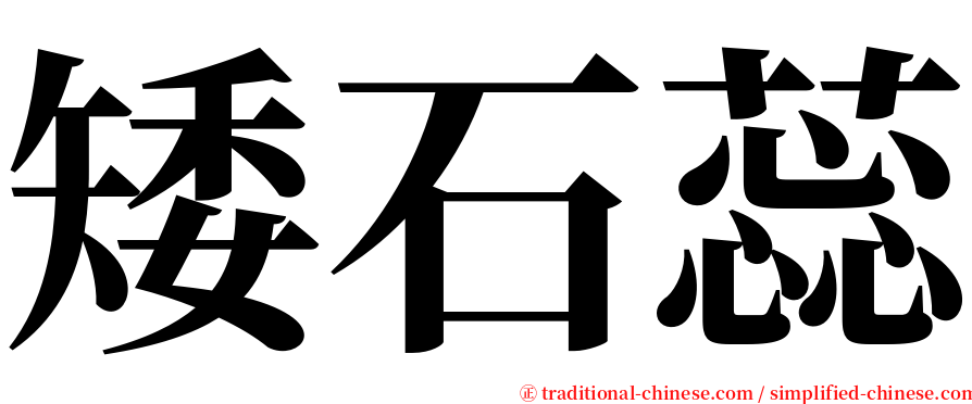 矮石蕊 serif font