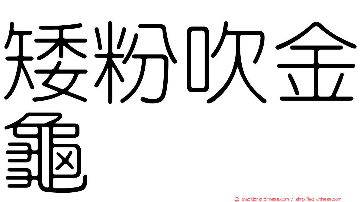 矮粉吹金龜