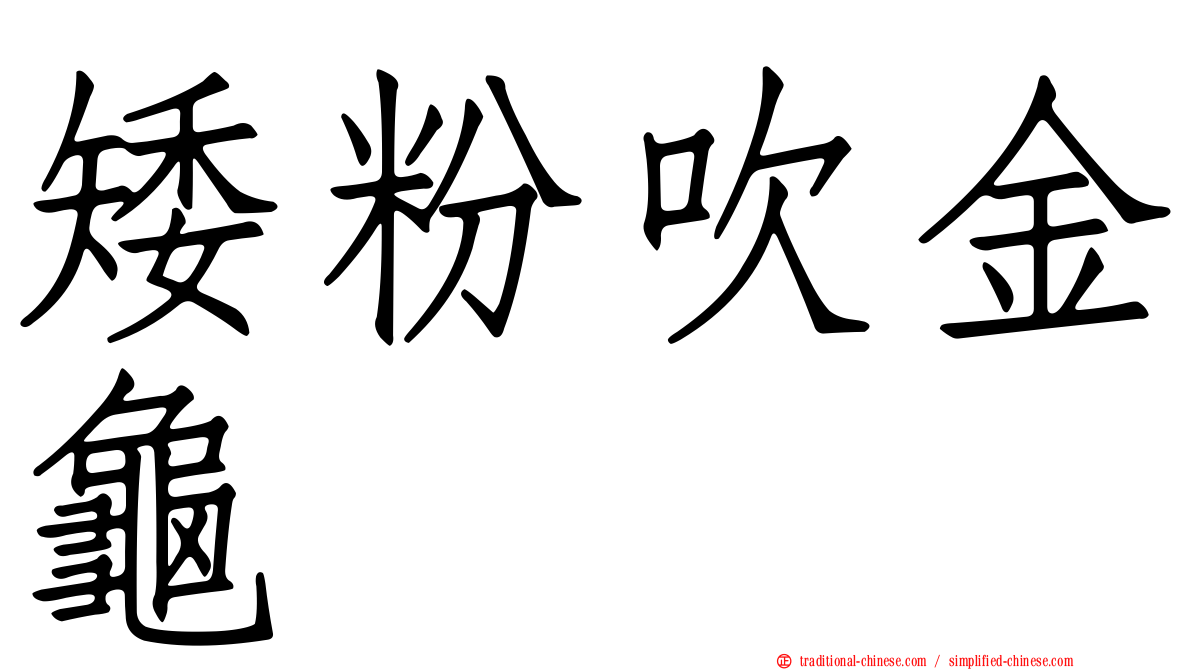 矮粉吹金龜