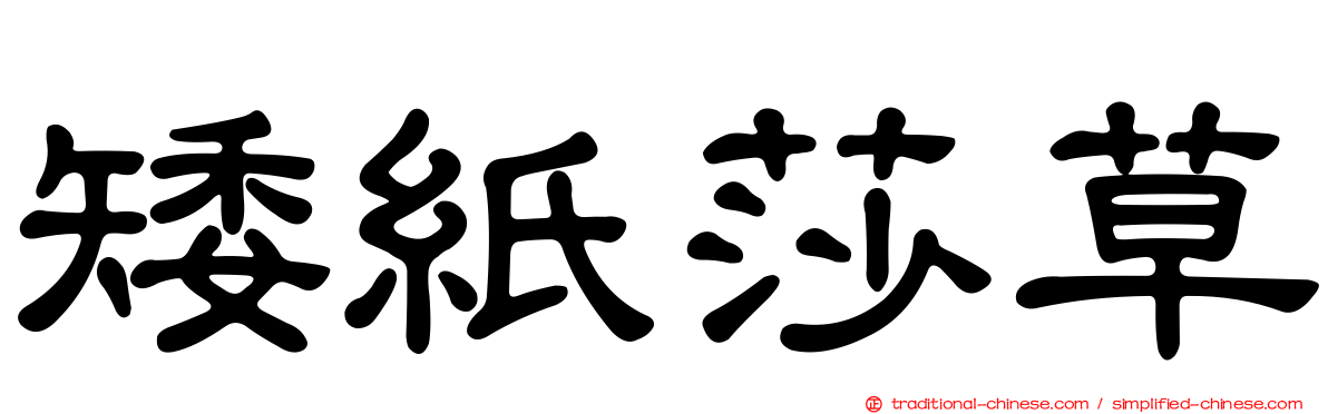 矮紙莎草