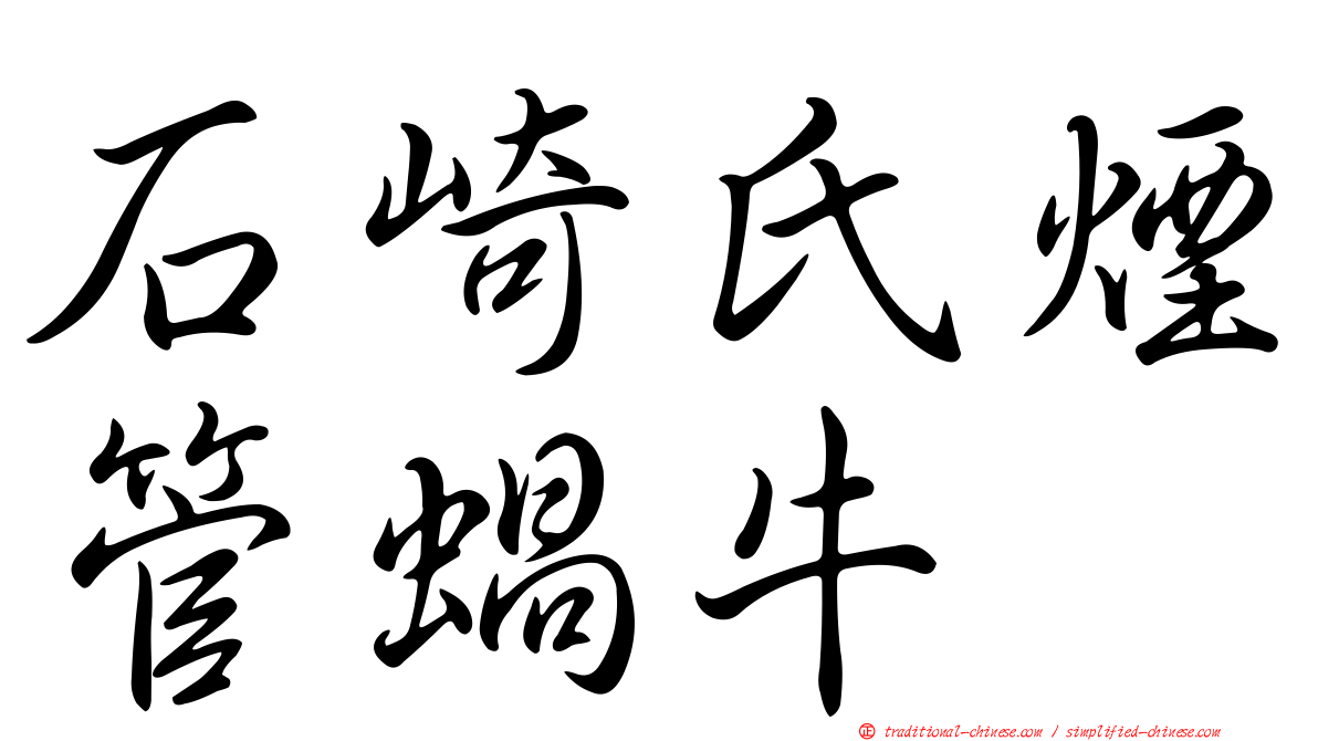 石崎氏煙管蝸牛